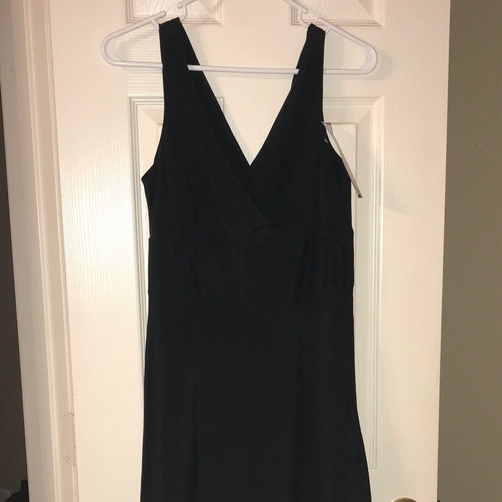 NWT J. Crew Black Silk Dress, Size 8